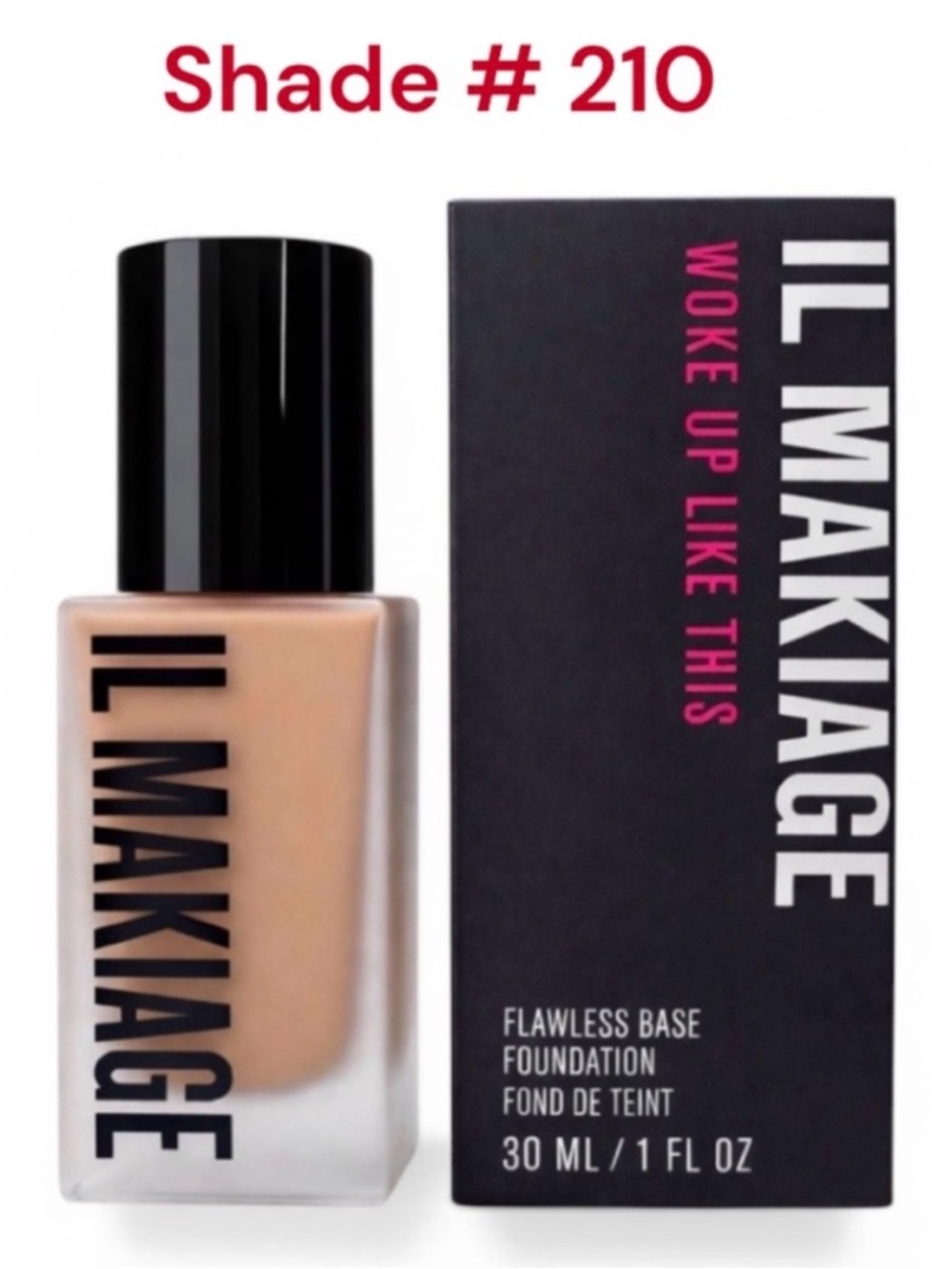 IL MAKIAGE Foundation Shade 210 Woke Up Like This Flawless Base 30ml